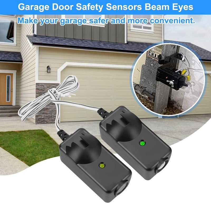 FEITON Garage Door Sensor Beam Eyes, Garage Door Safety Sensor Replacement Parts Compatible with Liftmaster/Sears/Craftsman After 1997 (41A5034, 801CB-P) No Bracket - Image 2